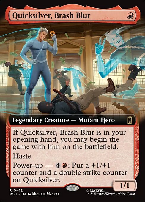 Quicksilver, Brash Blur — Marvel Super Heroes 412