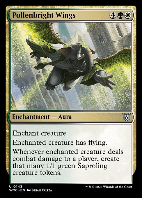 Asas de Pólen Brilhante — Wilds of Eldraine Commander 143