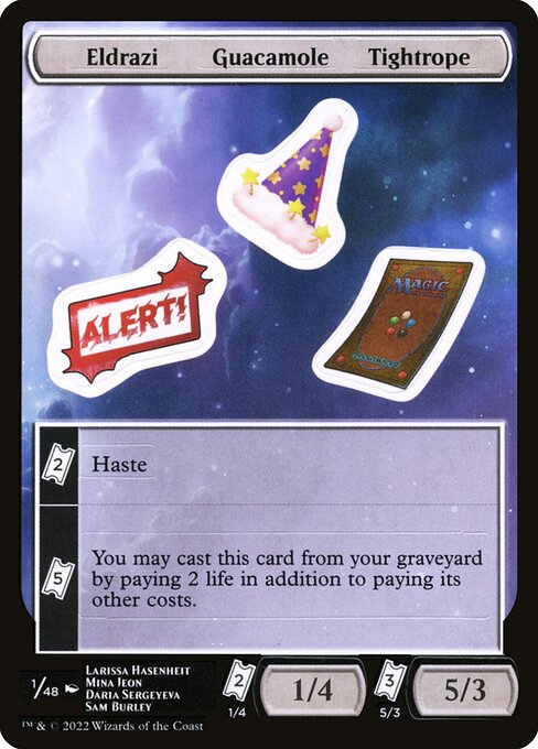 Eldrazi Guacamole Tightrope — Unfinity Sticker Sheets 1