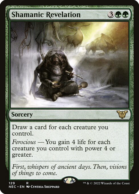 Revelação Xamânica — Neon Dynasty Commander 129