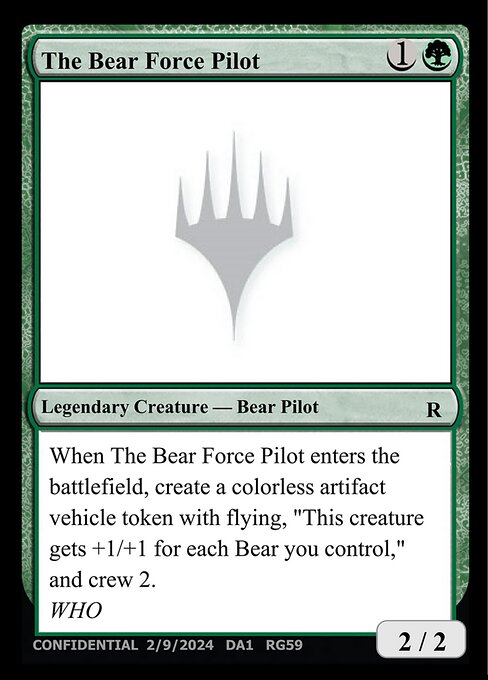 The Bear Force Pilot — Unknown Event RG59