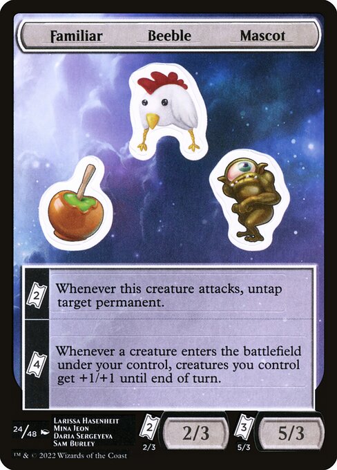 Familiar Beeble Mascot — Unfinity Sticker Sheets 24