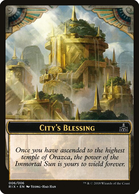 City's Blessing — Rivals of Ixalan Tokens 6