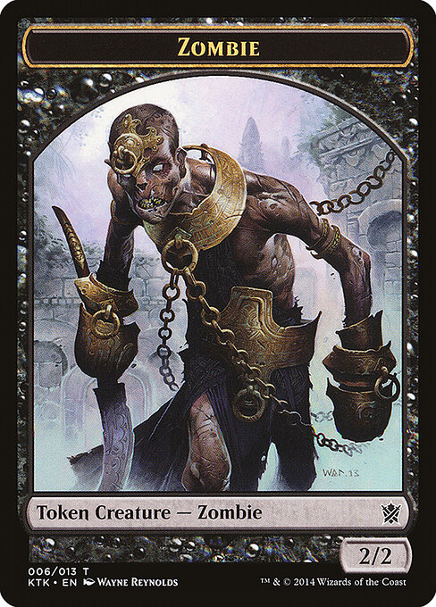 Zombie — Khans of Tarkir Tokens 6