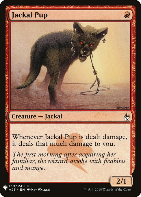 Filhote de Chacal — The List A25-139