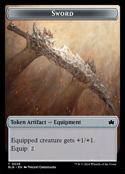 Sword — Bloomburrow Tokens 28