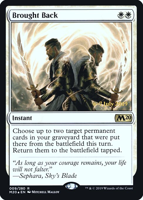 De Volta à Vida — Core Set 2020 Promos 9s