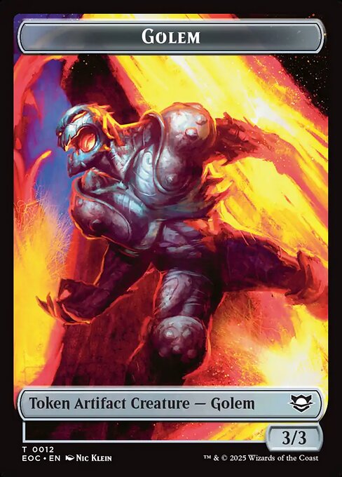 Golem — Edge of Eternities Commander Tokens 12