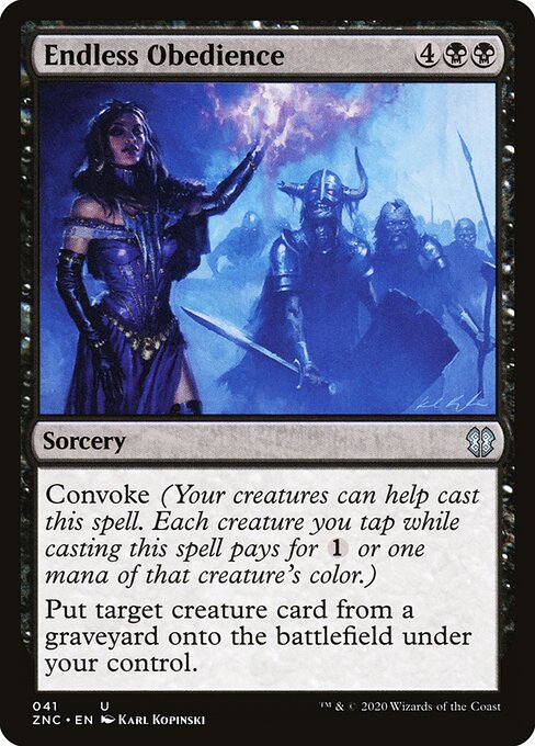 Obediência Sem Fim — Zendikar Rising Commander 41