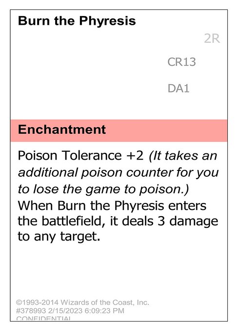 Burn the Phyresis — Unknown Event CR13