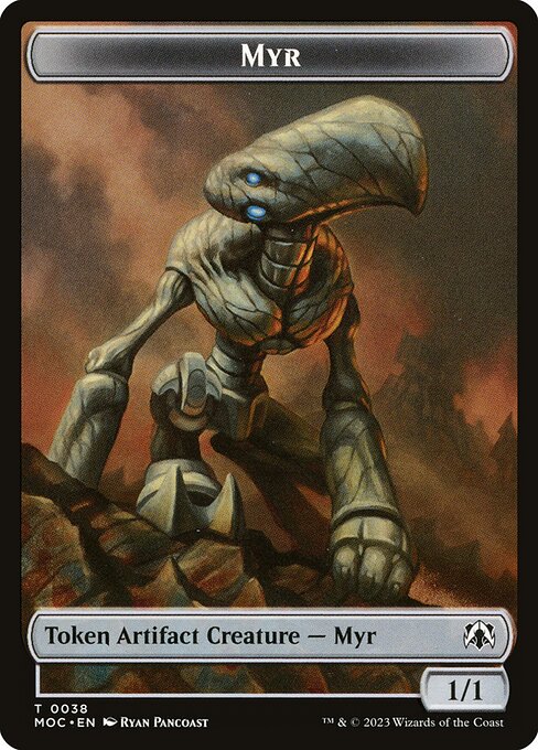 Myr — March of the Machine Commander Tokens 38