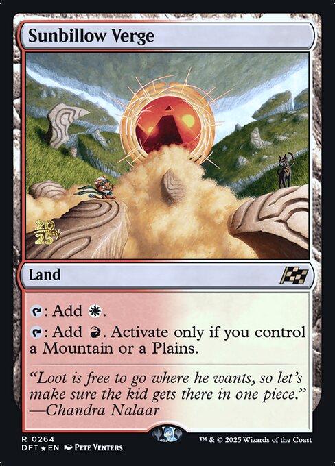 Sunbillow Verge — Aetherdrift Promos 264s