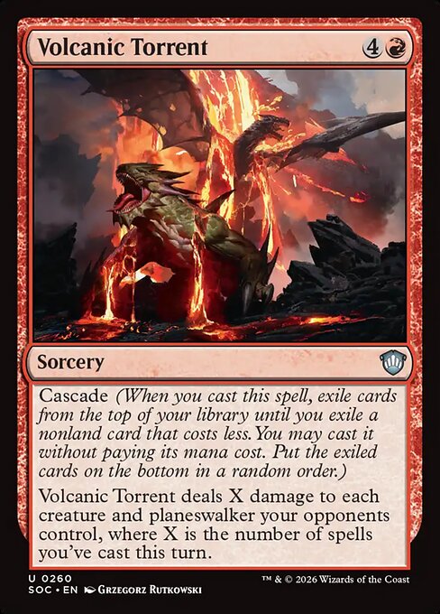 Torrente Vulcânica — Secrets of Strixhaven Commander 260