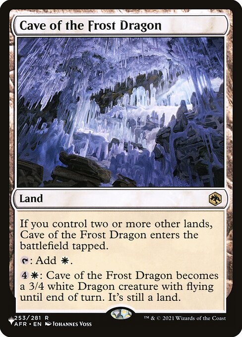 Caverna do Dragão Gélido — The List AFR-253