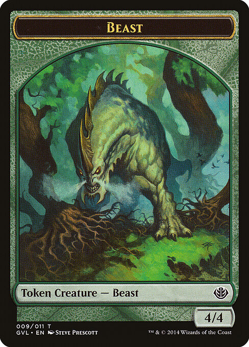Beast — Duel Decks Anthology: Garruk vs. Liliana Tokens 9