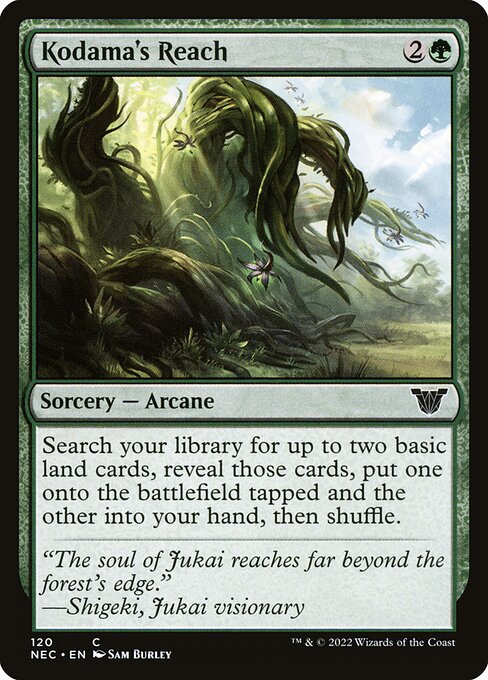 Alcance do Kodama — Neon Dynasty Commander 120