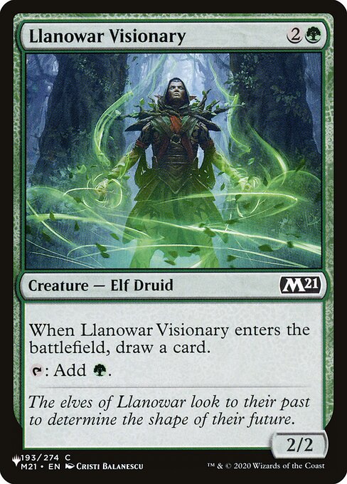 Visionário de Llanowar — The List M21-193