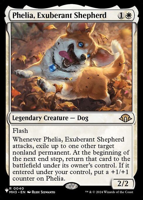 Carta-chave do deck campeão: Phelia, Exuberant Shepherd