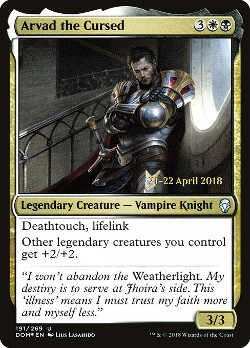 Arvad, o Amaldiçoado — Dominaria Promos 191s