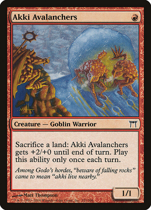 Avalancheiros Akkis — Champions of Kamigawa 151