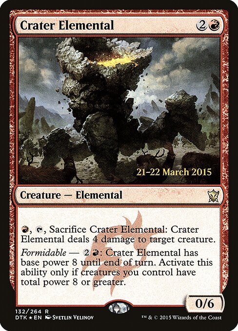 Elemental da Cratera — Dragons of Tarkir Promos 132s