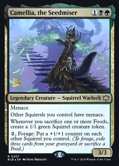 Camellia, the Seedmiser — Bloomburrow Promos 207s