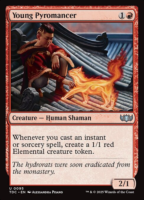 Piromante Jovem — Tarkir: Dragonstorm Commander 95