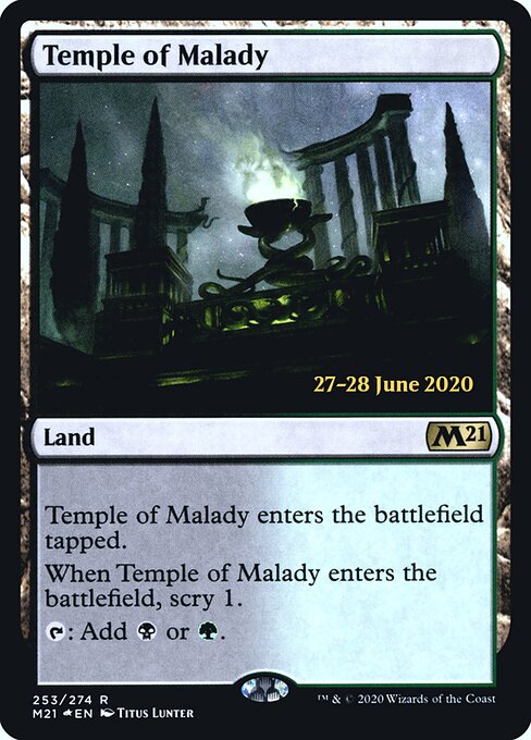 Templo da Enfermidade — Core Set 2021 Promos 253s