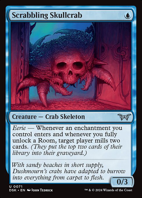 Scrabbling Skullcrab — Duskmourn: House of Horror 71