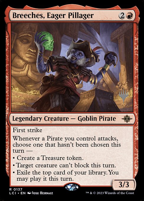 Bermuda, Saqueador Ávido — The Lost Caverns of Ixalan Promos 137p