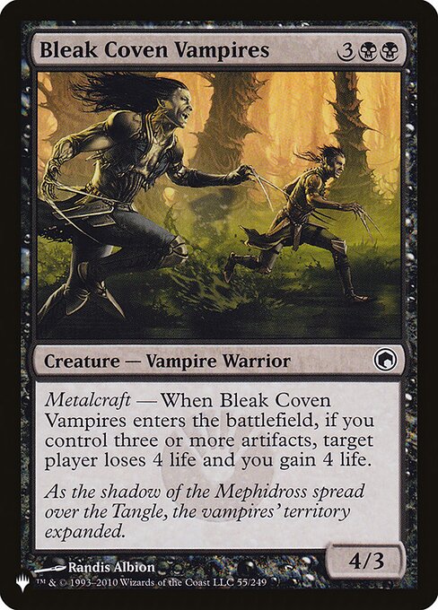 Vampiros do Conventículo Sombrio — The List SOM-55