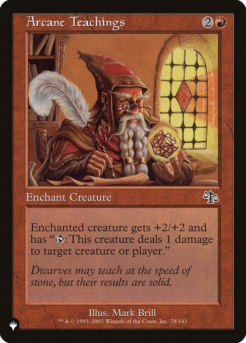 Ensinamentos Arcanos — The List JUD-78