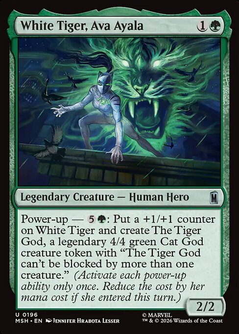 White Tiger, Ava Ayala — Marvel Super Heroes 196
