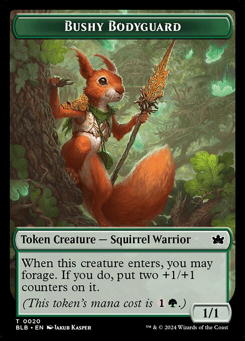 Bushy Bodyguard — Bloomburrow Tokens 20
