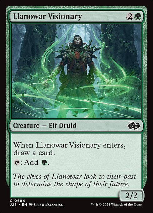 Visionário de Llanowar — Foundations Jumpstart 684