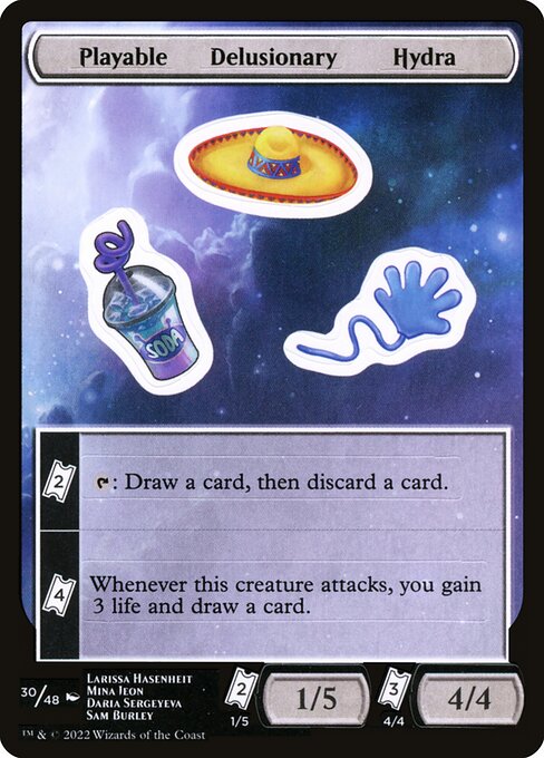 Playable Delusionary Hydra — Unfinity Sticker Sheets 30