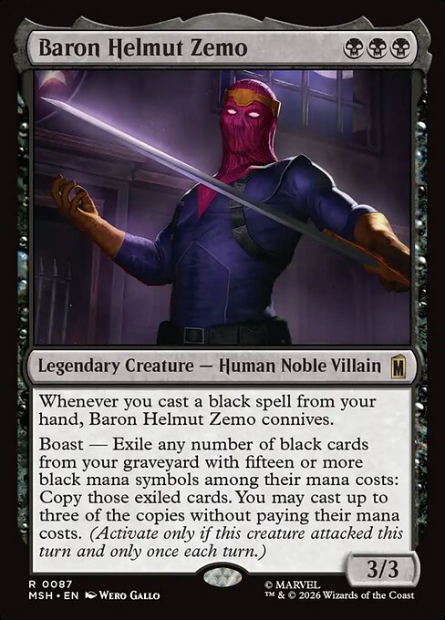 Baron Helmut Zemo — Marvel Super Heroes 87