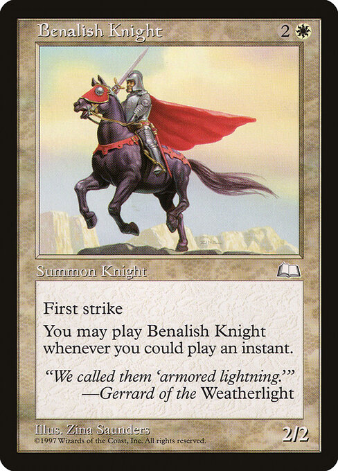Cavaleiro de Benália — Weatherlight 9