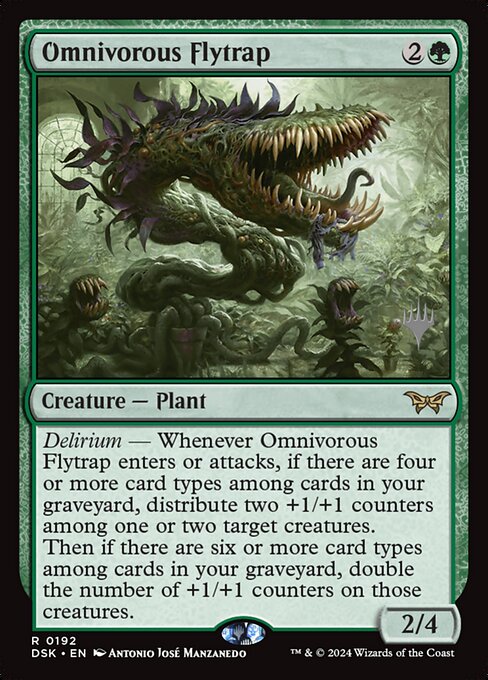 Omnivorous Flytrap — Duskmourn: House of Horror Promos 192p