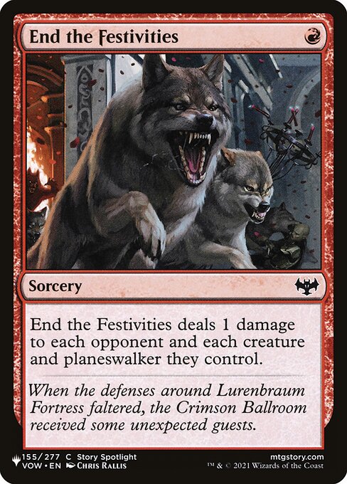 Encerrar as Festividades — The List VOW-155