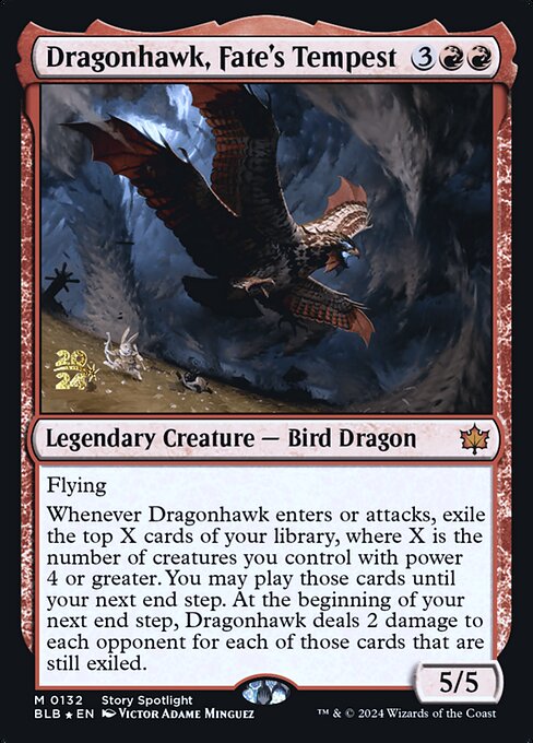 Dragonhawk, Fate's Tempest — Bloomburrow Promos 132s