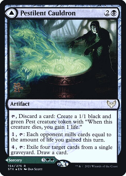 Pestilent Cauldron — Strixhaven: School of Mages Promos 154s