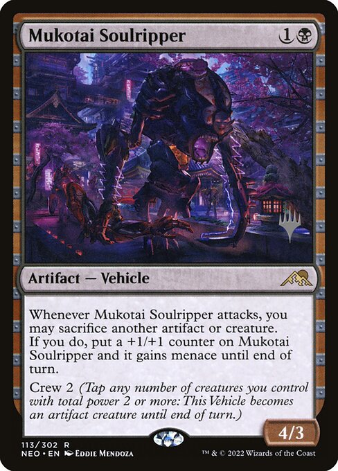 Estripador de Alma Mukotai — Kamigawa: Neon Dynasty Promos 113p
