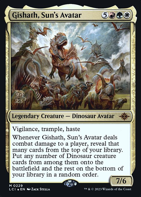Gishath, Avatar do Sol — The Lost Caverns of Ixalan Promos 229s