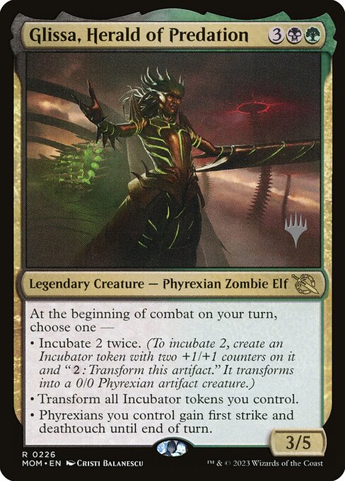 Glissa, Arauta da Predação — March of the Machine Promos 226p