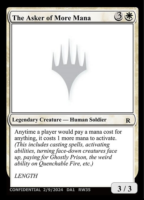 The Asker of More Mana — Unknown Event RW35a