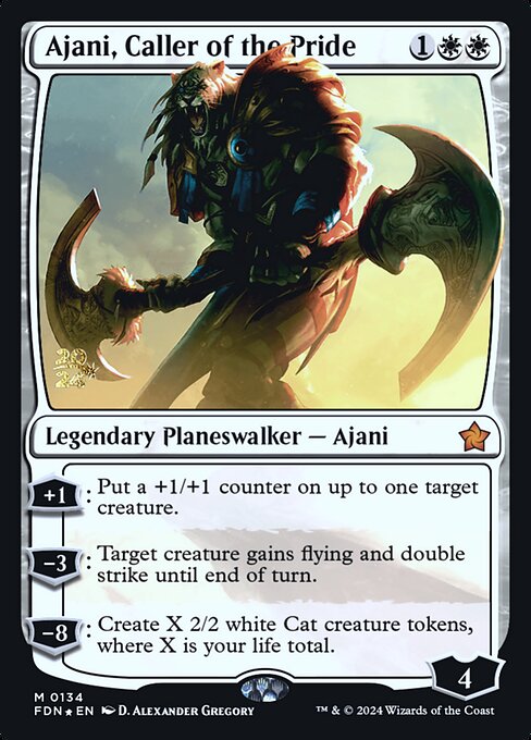 Ajani, Convocador do Bando — Foundations Promos 134s