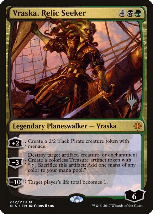 Vraska, Caçadora de Relíquias — Ixalan Promos 232p