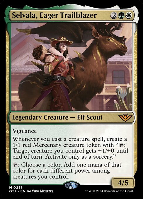 Selvala, Desbravadora Ávida — Outlaws of Thunder Junction Promos 231p