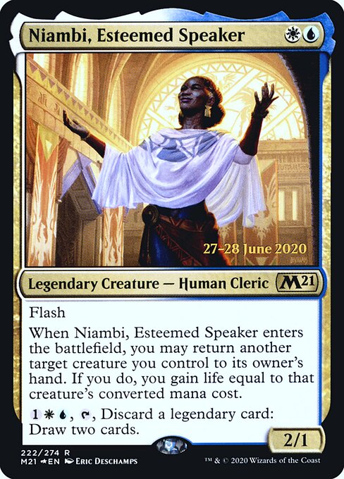 Niambi, Estimada Oradora — Core Set 2021 Promos 222s